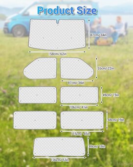 Thermo slnečné clony vw T5, T6 - 2