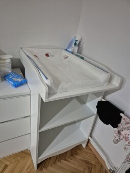 Prebaľovací pult,, biela farba, IKEA - 2