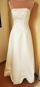 Biele šaty svadobné, slávnostné, balove - 2