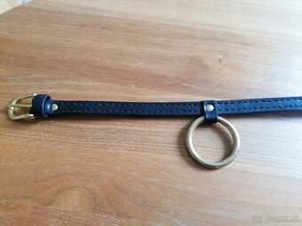 Kožený choker obojok - 2