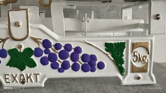 Krásné staré 5kg váhy EXAKT např. pro vinaře aj. - 2