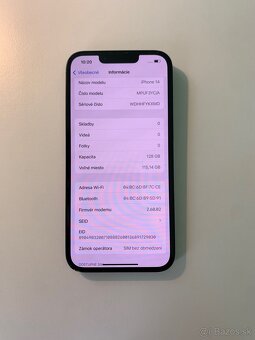 iPhone 14 128GB 83% Zdravie baterie - 2