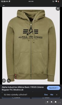 Alpha industries mikina - 2