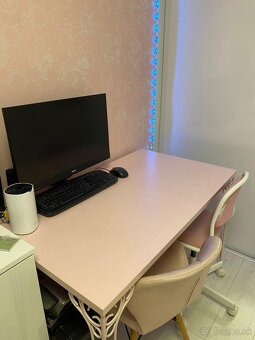 Ružový písací stôl - 2