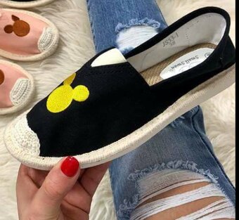 Čierne espadrilky MICKEY, veľkosť 38 - 2