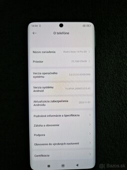 Xiaomi redmi note 14 PRO plus 5g 12/256GB - 2