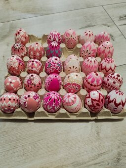 Kraslice madeirové zdobené voskom - 2