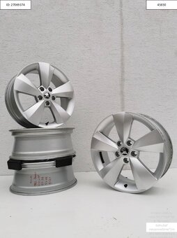Org Škoda Kodiaq 6,5X17 ET38 5X112 Silber 1225 - 2