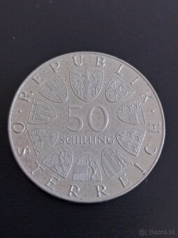 50 Schiling 1972 - strieborná minca - 2
