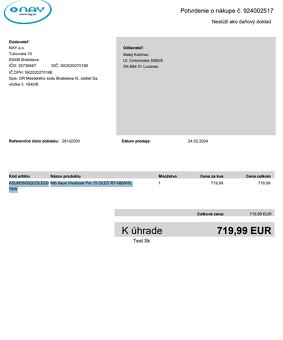 Notebook Asus Vivobook Pro 15 OLED modrý - 2