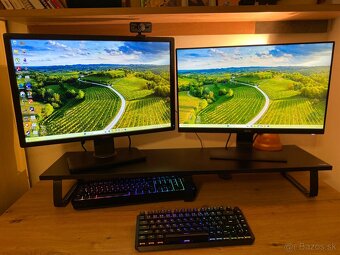 Predám 2× monitor 24" - DELL U2412M + BenQ GW2480 (Full HD) - 2