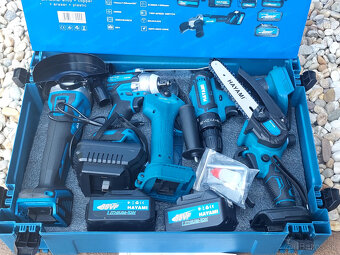 5-dielna akumulátorová sada náradia v kufri - 2