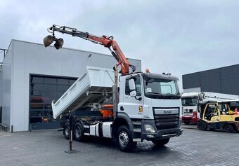 DAF CF460 Trojstranný sklapač s hydraulickou rukou EURO6 - 2