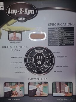 Nafukovacia vírivka Lay-Z-Spa Miami AirJe - 2