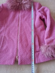 Dievčenský kabát ružový - 2