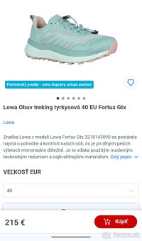 nove damske bezecke / trail / trekking topanky LOWA GTX, 40 - 2