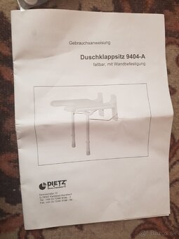 Sklopné sprchové sedadlo 9404-A DIETZ - 2