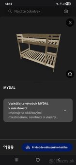 Poschodova detska postel na predaj - 2