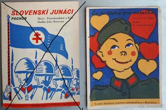 Slovenský štat- predám dobove noty-piesne,rozne..Pochody HG, - 2