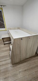 Detská vyvýšená posteľ s písacím stolíkom - 2