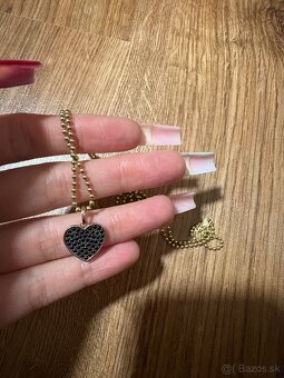 Náhrdelník TOUS s 18 KT pozlátením + prívesok TOUS s 18k ruž - 2