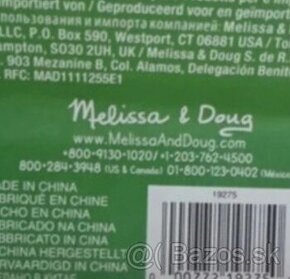 Didaktická drevená hračka Tvary a čísla Melissa Dough - 2