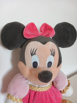 Plyšová sediaca myška Minnie, nehraná - výška 32 cm - 2
