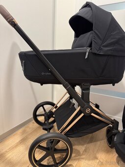 Cybex Priam 3 v 1 Sepia Black – podvozok Chrome Brown 4.0 + - 2