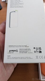 Iphone 14 originál kožený kryt - 2