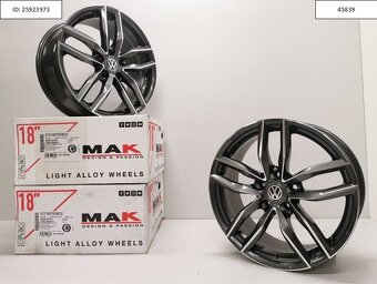8J R18 5x112 ET50 alu disky Vw Golf, Caddy, T-roc 1205 - 2