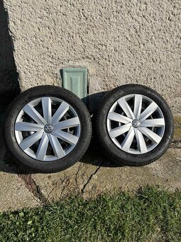 Plechové disky aj zo zimnými pneumatikami 5x112 R16 - 2