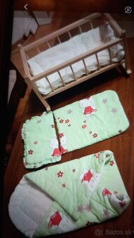 Drevena postieľka s príslušenstvom - 2