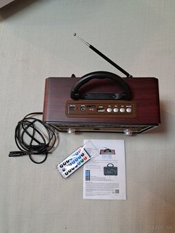 Bluetooth retro style rádio - 2