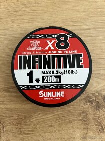 Prívlačová šnúra Sunline INFINITIVE X8 - 8,2kg - 2