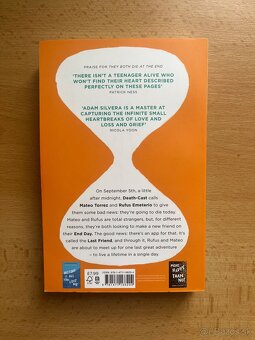 They both die at the end Adam Silvera kniha - 2