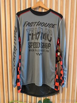 Dres Fasthouse Grindhouse Brute Jersey - Gray/Black - 2
