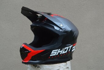 SHOT okuliare prilba lako. červená sivá - 2