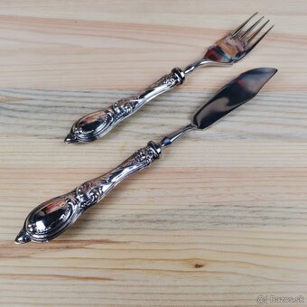 4 x strieborný príborový set na ryby - 2