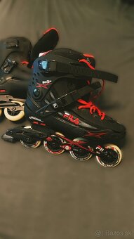 Predám korčule FILA SKATES HOUDINI BLACK/RED - 2