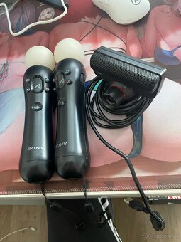 Playstation 3 super slim / ps move 2x ovladac / kamera / hry - 2