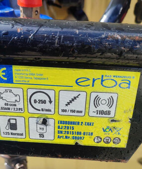 zemný vrtak Erba - 2