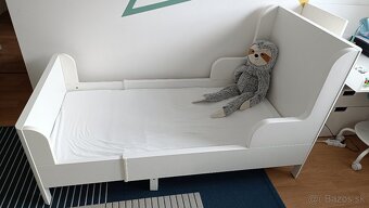 Detská rastúca posteľ IKEA busunge+ matrac nattsmyg - 2