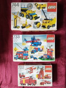 3x LEGO BASIC - 722 733 744 - LEN KRABICE - 2