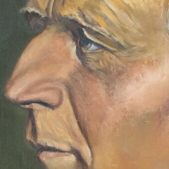 Portrét Andrej Hlinka - tradičná olejomaľba - 2