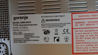 Gorenje BM6340 AX Mikrovlná rúra - 2
