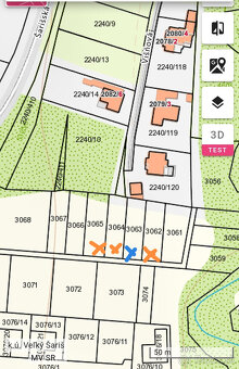 Ponúkam na predaj stavebný pozemok v k.ú. Veľký Šariš - 2