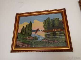 Obraz, vyšívané obrazy, starožitnosti, keramika - 2