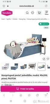 Predám 2 ročnú posteľ jednolozko z úložným priestorom na odk - 2