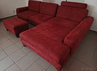 Rozkladacia rohová sedacia súprava s tabletom - ako NOVÁ - 2