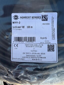 Uzemňovací kábel drôt norbert korded 1x16mm nyy-j - 2